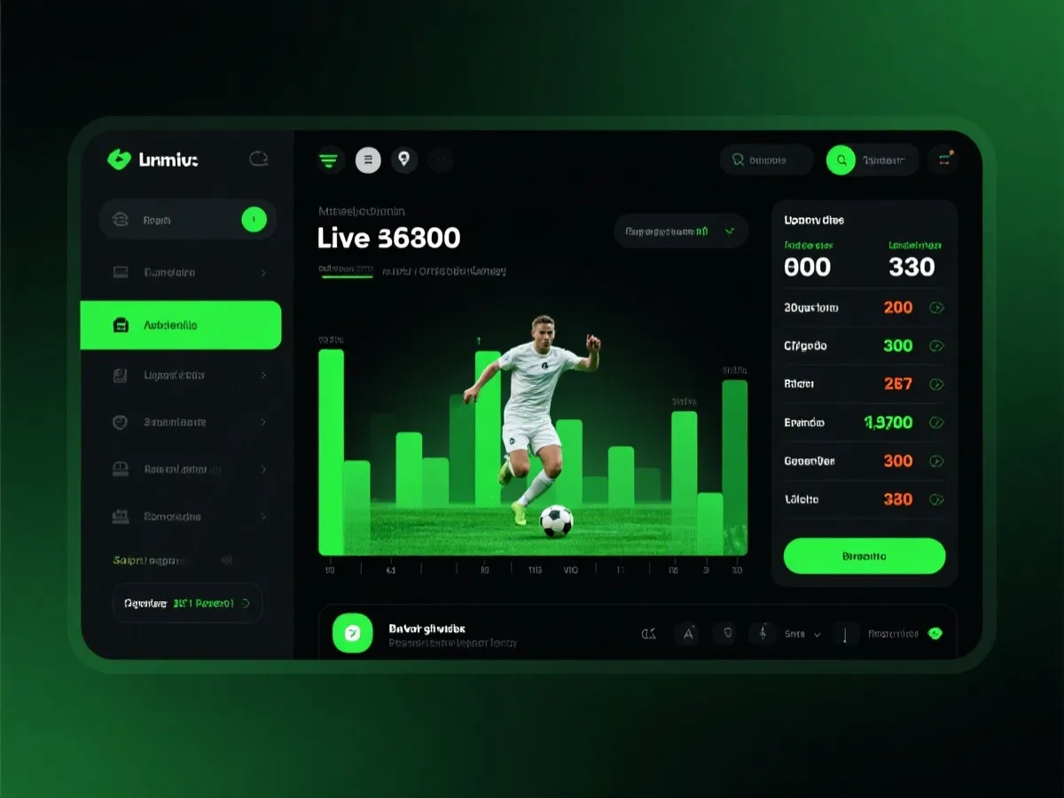 世界杯滚球与实时赔率界面示意